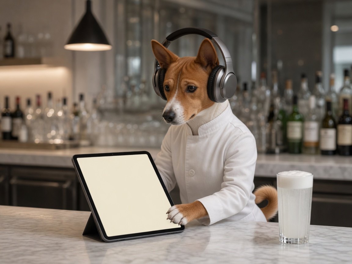 Dashiri headphones and a tablet