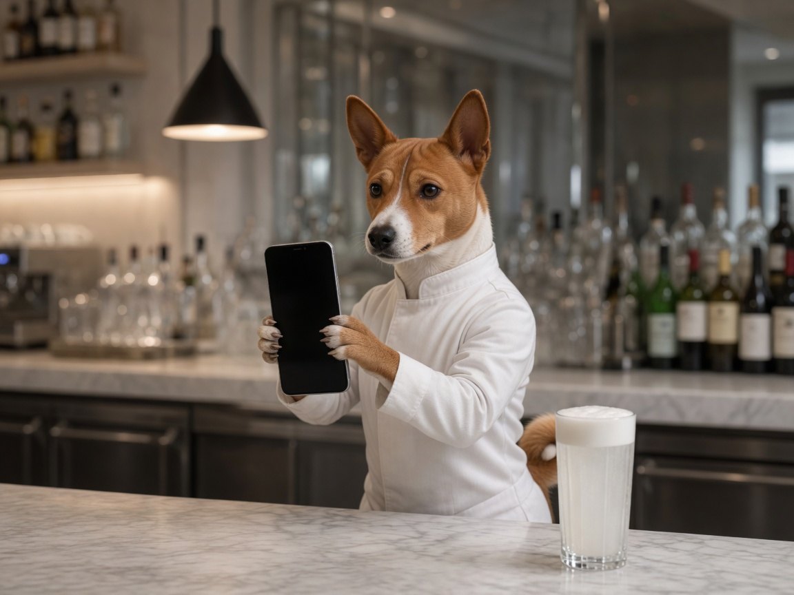 Dashiri checking a phone